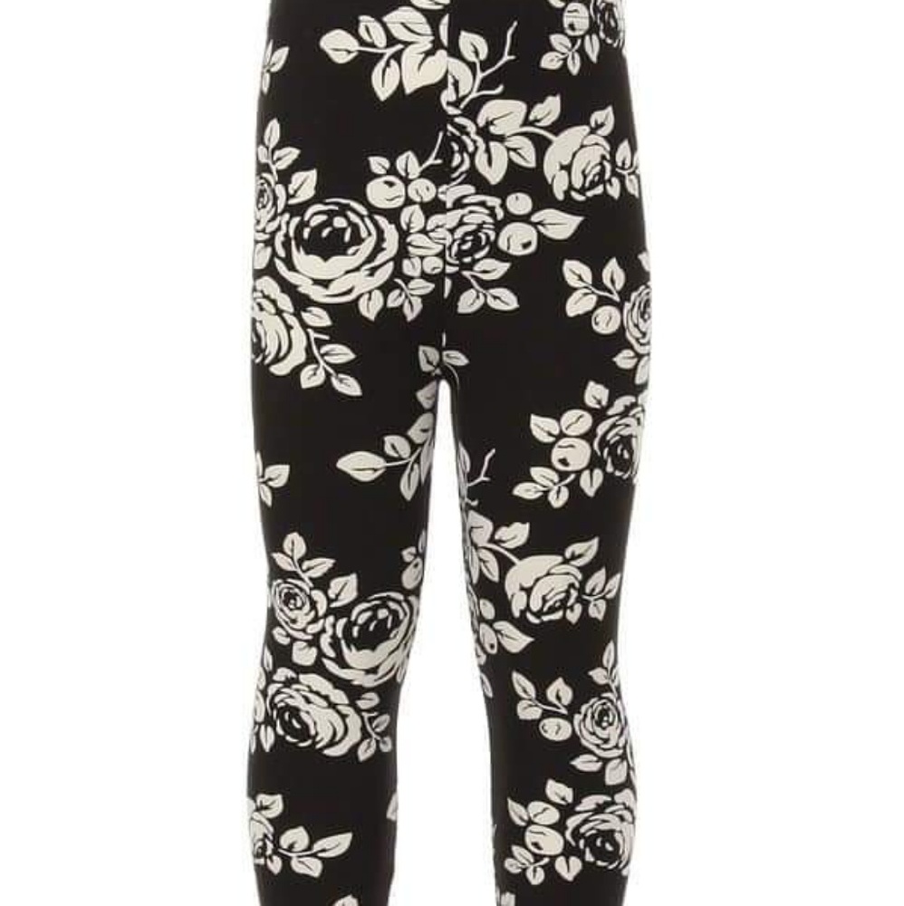 Kids Black & Light Grey Roses